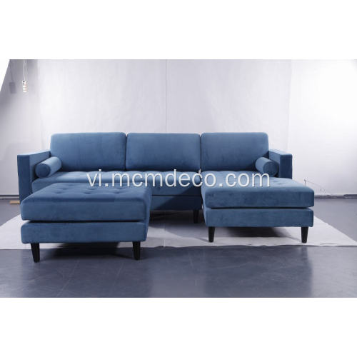 Sven cascadia màu xanh bên phải sofa cắt